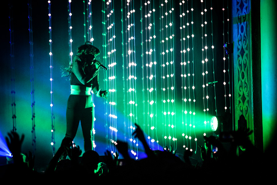Purity Ring, McDonald Theatre, photo by Sam Gehrke