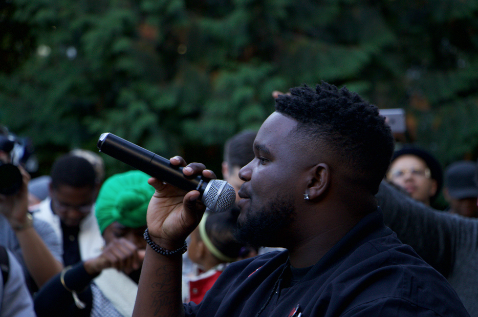 Mic Capes, Portland Hip-Hop Day, photo by Riley Brown