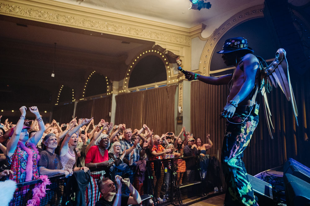 George Clinton and Parliament Funkadelic, Crystal Ballroom, photo by Kai Hayashi