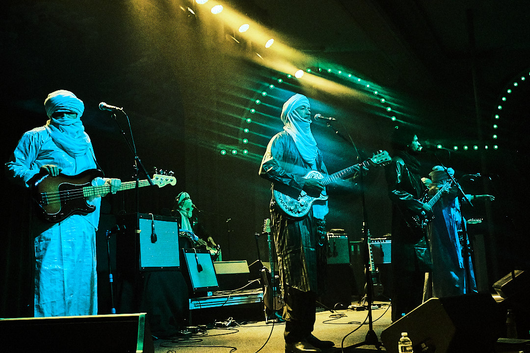 Tinariwen, Crystal Ballroom, photo by Tojo Andrianarivo