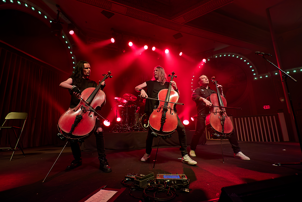 Apocalyptica, Crystal Ballroom, photo by John Alcala