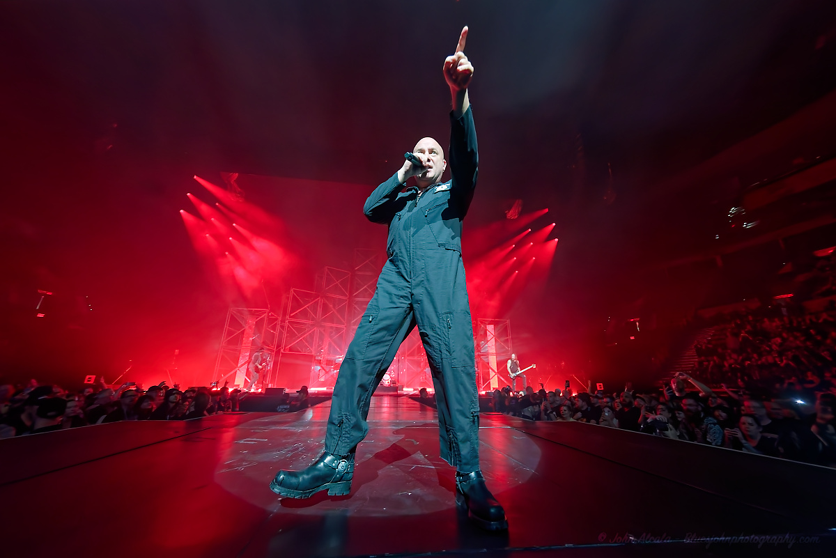 Disturbed, Moda Center, photo by John Alcala