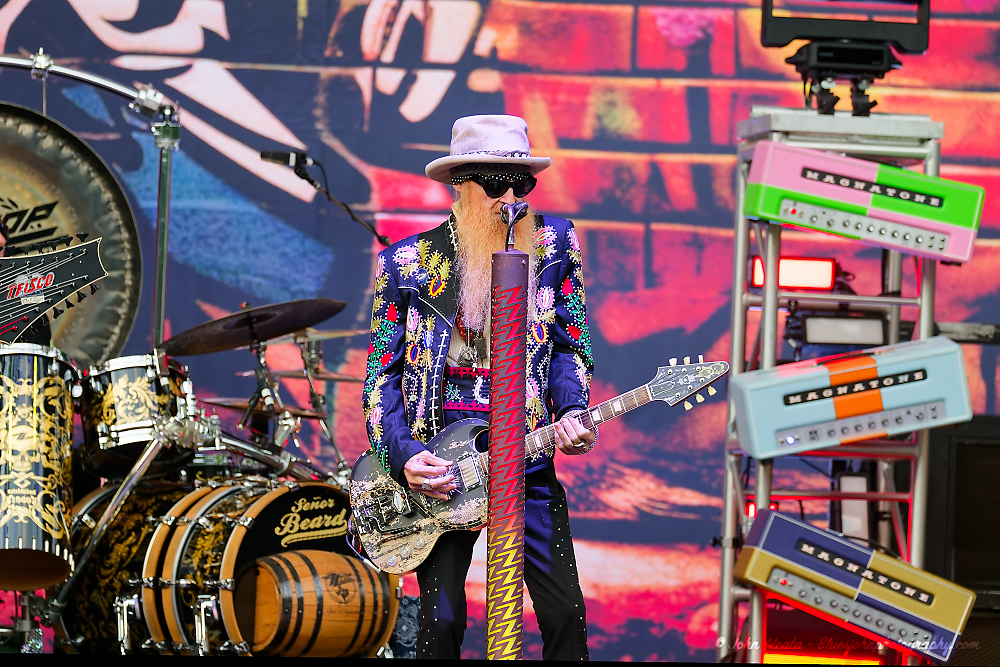 ZZ Top, Edgefield Amphitheater, photo by John Alcala