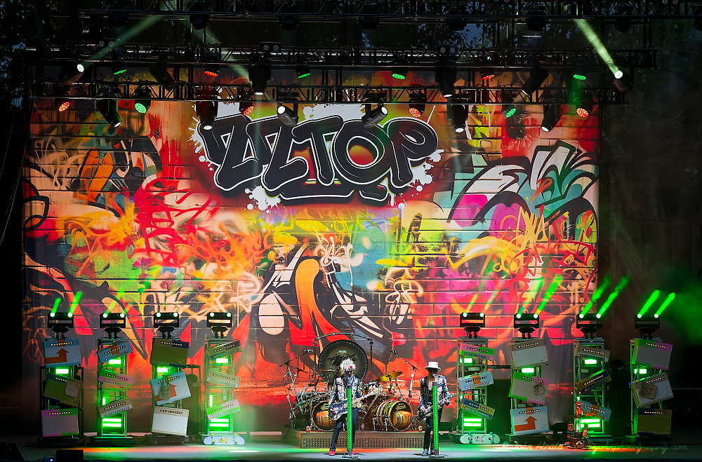 ZZ Top, Edgefield Amphitheater, photo by John Alcala