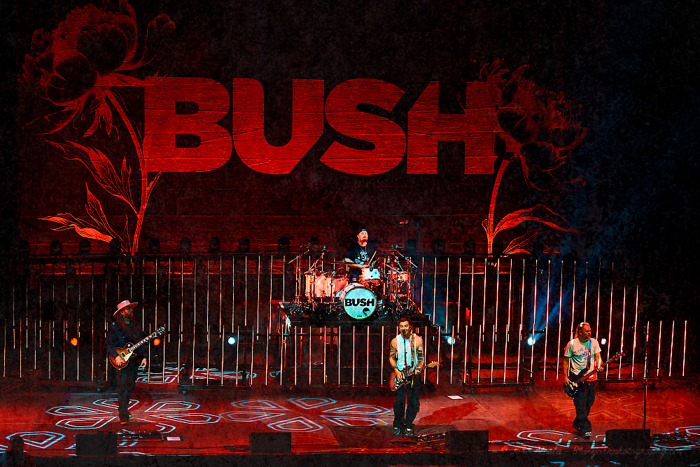 Bush, Theater of the Clouds, photo by John Alcala