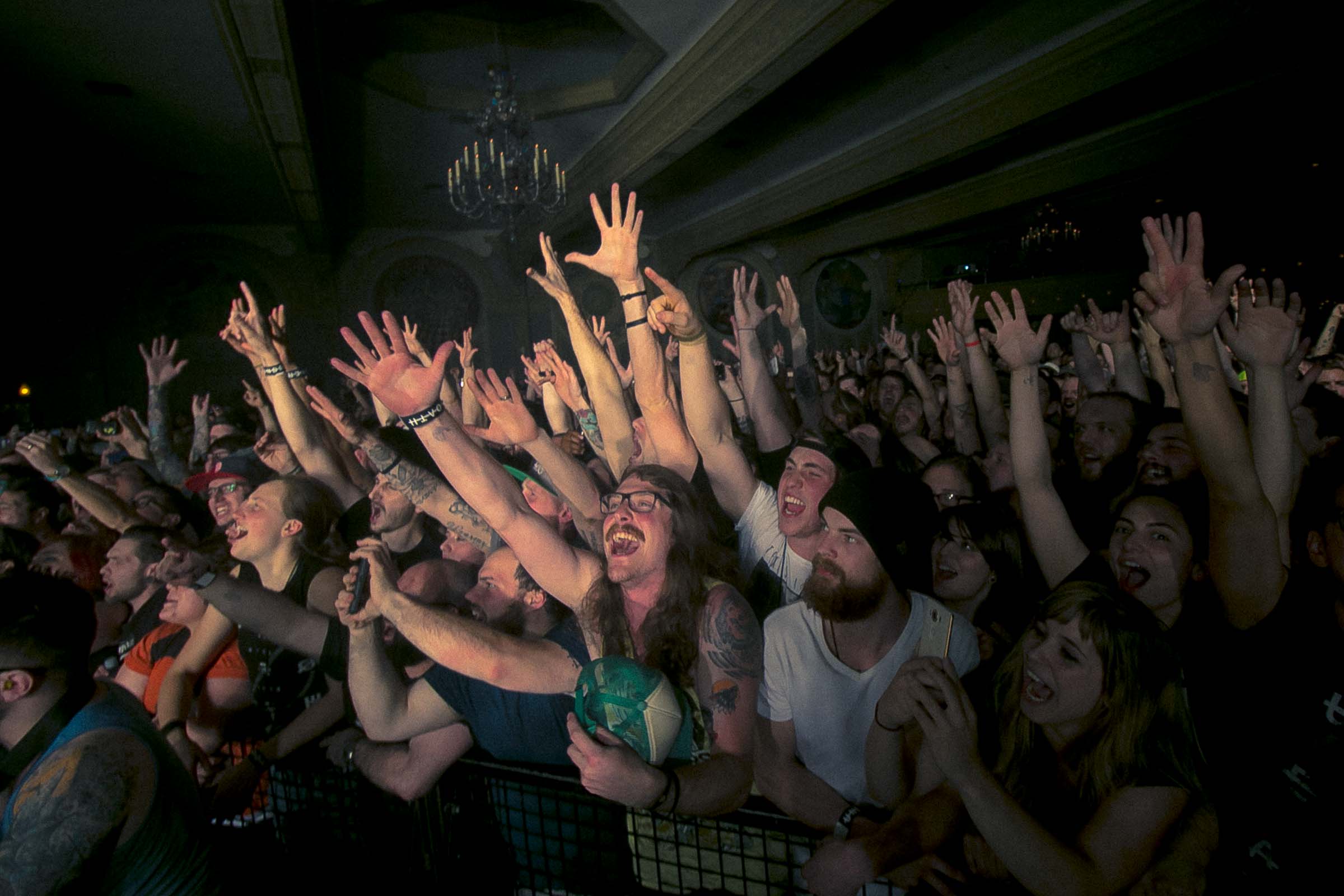Underoath, Crystal Ballroom, photo by Corey Terrill