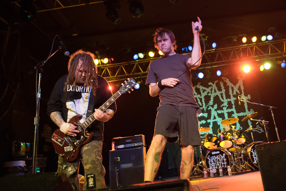 Napalm Death, Roseland Theater, photo by Miss Ellanea