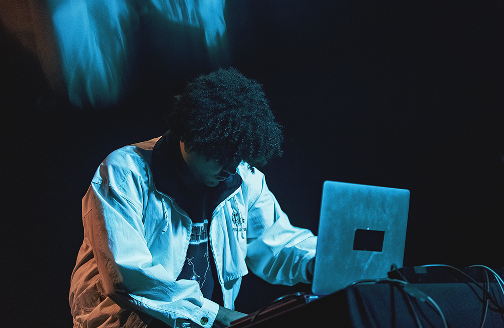 James Ferraro, Roseland Theater, photo by Autumn Andel