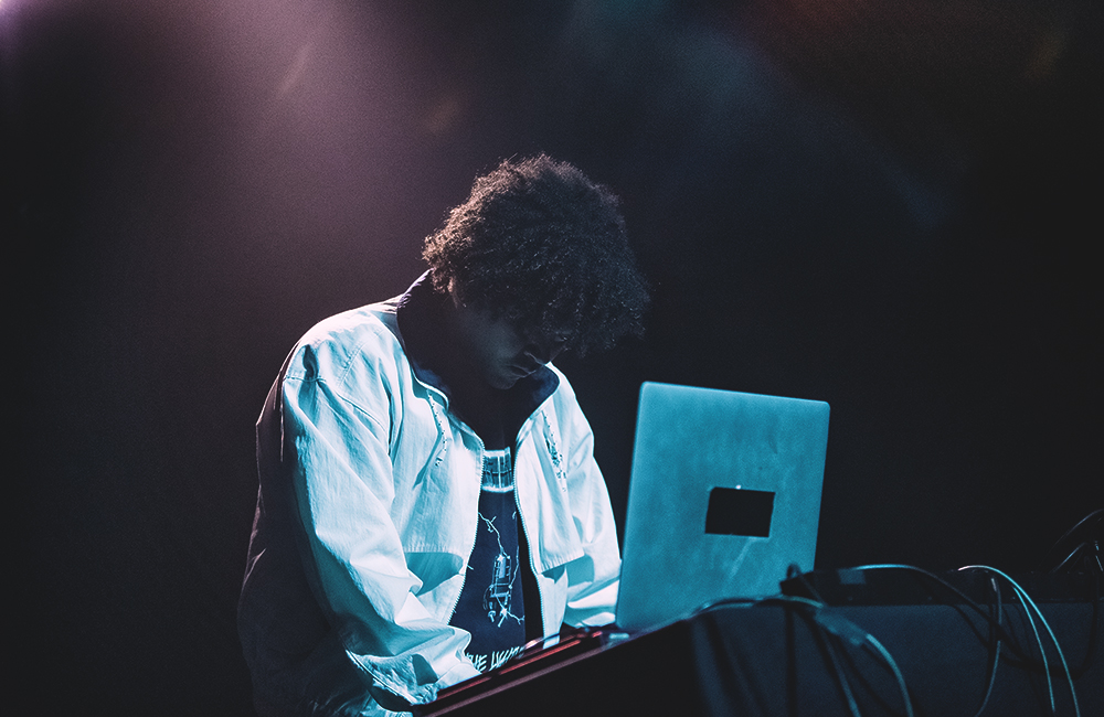 James Ferraro, Roseland Theater, photo by Autumn Andel