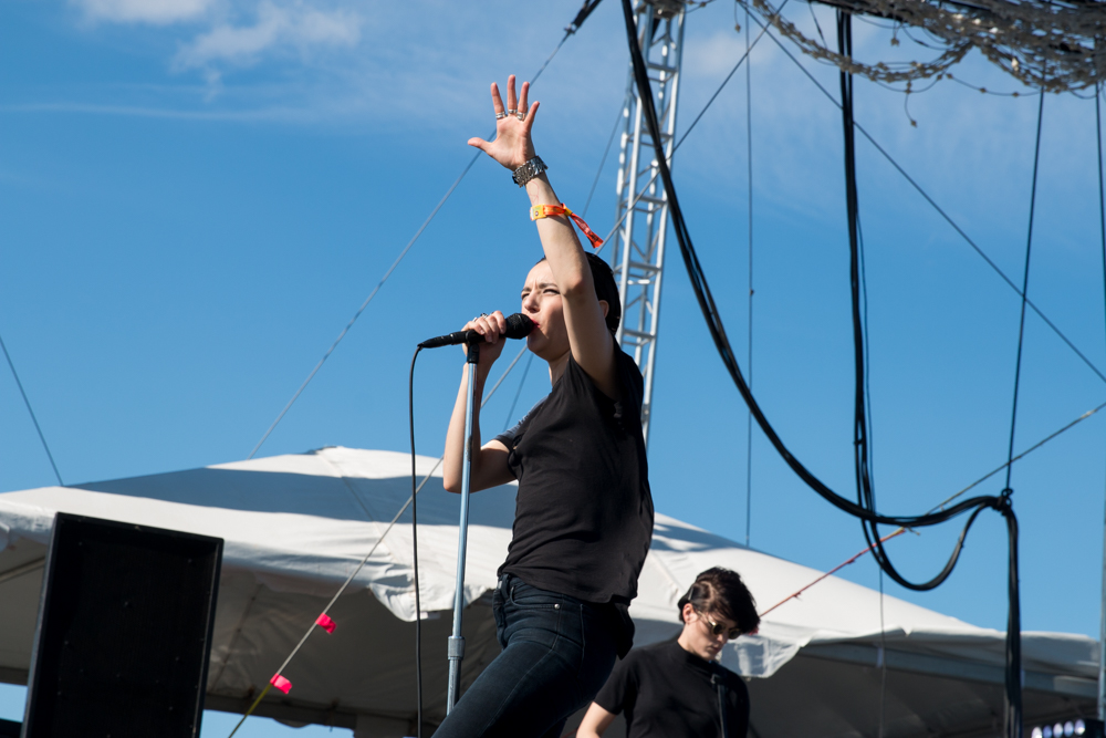 Savages, Sasquatch! Festival, Gorge Amphitheatre, photo by Henry Novak