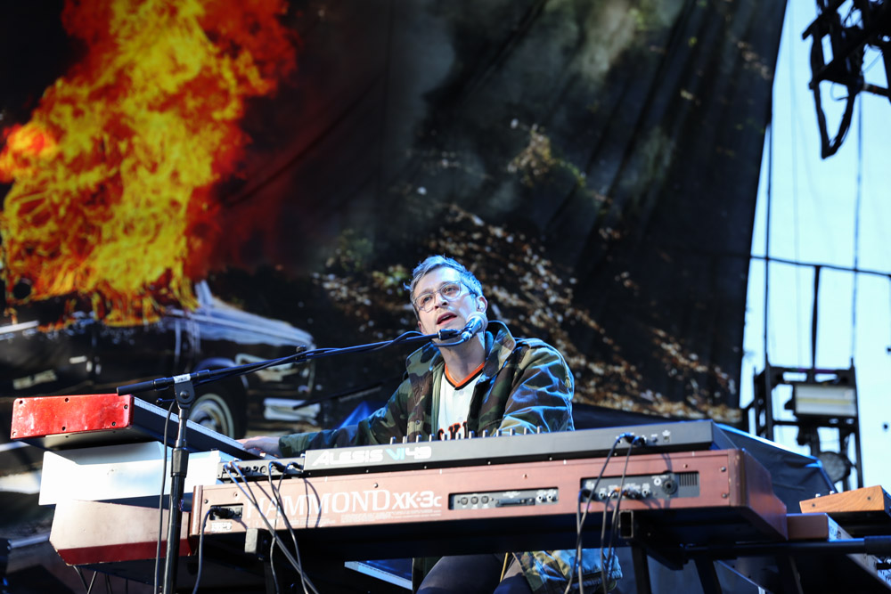 Portugal. The Man, Edgefield Amphitheater, photo by Sydnie Kobza