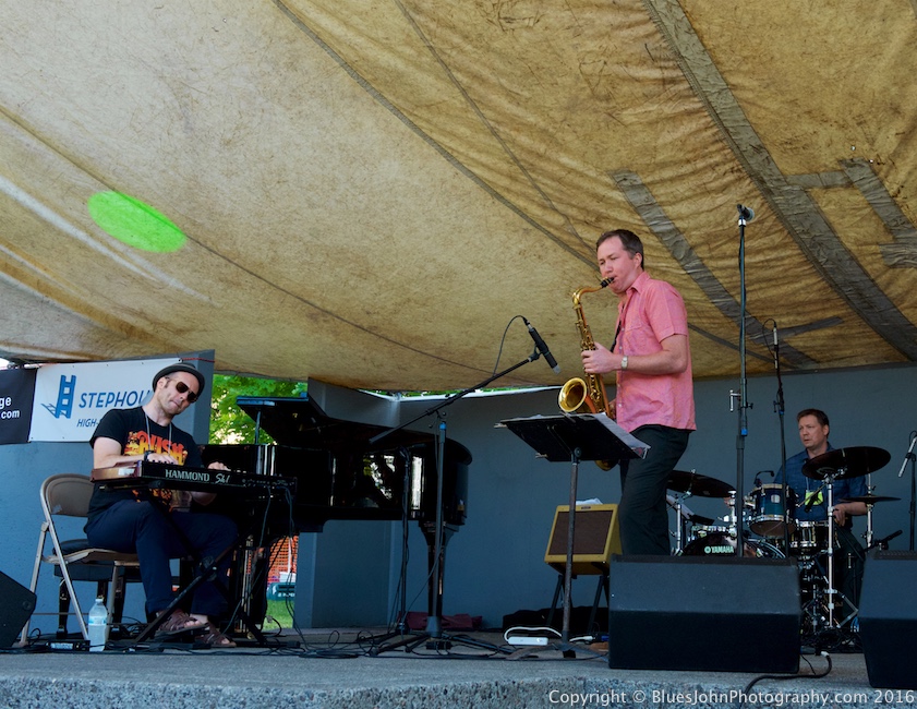 George Colligan, Cathedral Park Jazz Festival, photo by John Alcala