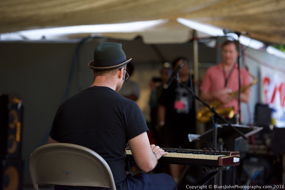 George Colligan, Cathedral Park Jazz Festival, photo by John Alcala