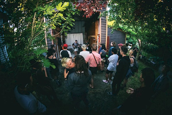 Drunken Palms at a pop-up house show on June 29—click to see more photos by Autumn Andel
