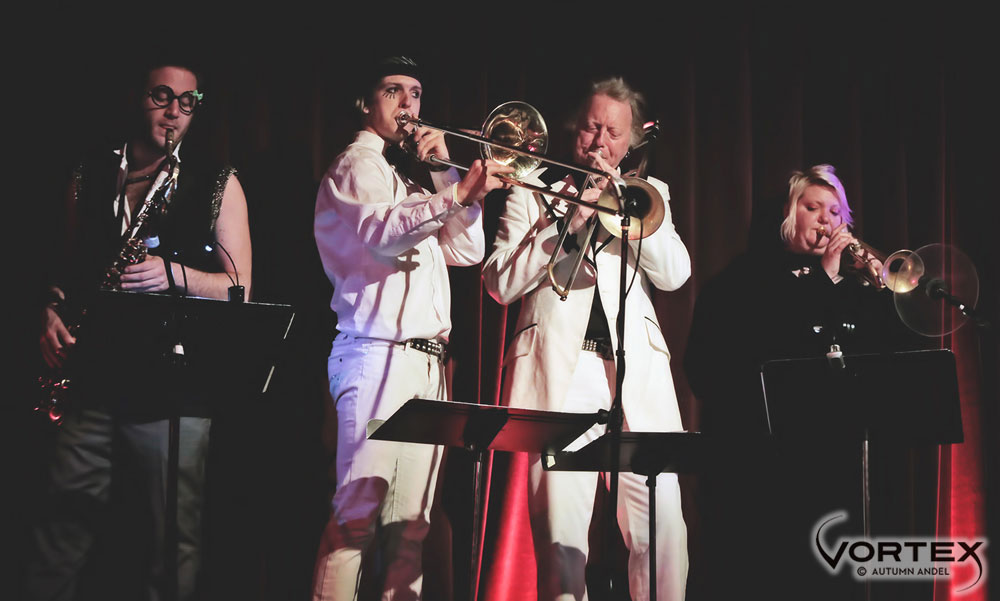 The Nowhere Band, Wanderlust Circus, MarchFourth, Alberta Rose Theatre, photo by Autumn Andel
