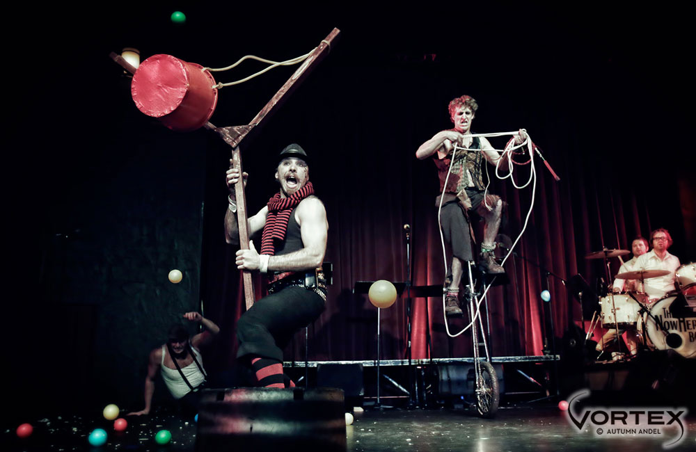 The Nowhere Band, Wanderlust Circus, Alberta Rose Theatre, photo by Autumn Andel