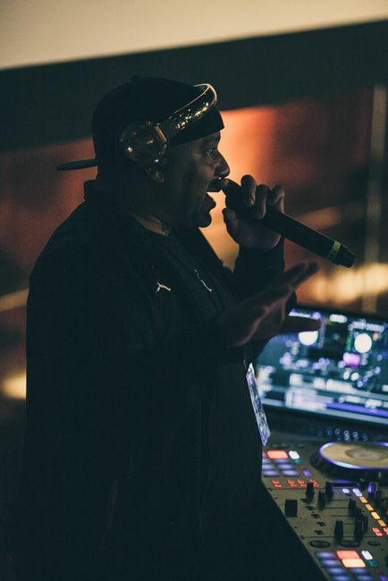 DJ O.G. One, Portland Black Music Festival, Mission Theater, photo by Tojo Andrianarivo