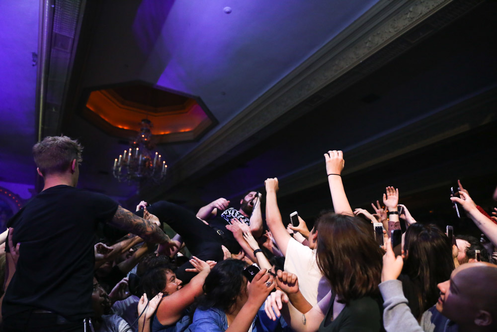 Foals, Crystal Ballroom, photo by Sydnie Kobza