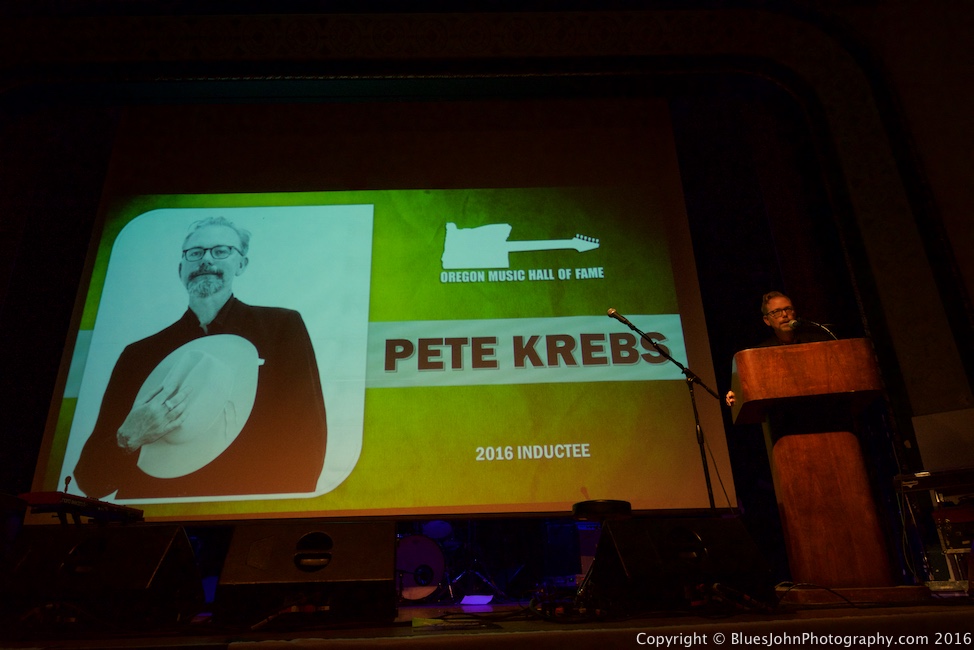 Pete Krebs, Oregon Music Hall of Fame, Aladdin Theater, photo by John Alcala