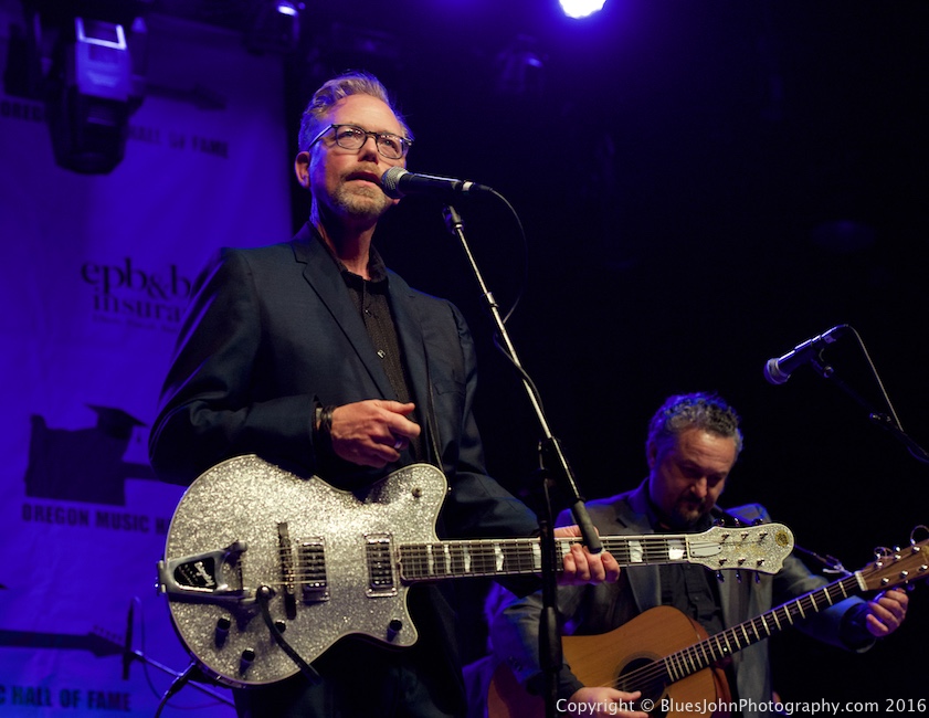 Pete Krebs, Fernando Viciconte, Oregon Music Hall of Fame, Aladdin Theater, photo by John Alcala