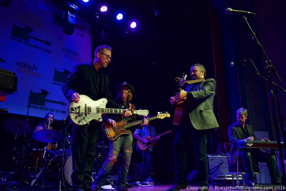 Pete Krebs, Fernando Viciconte, Oregon Music Hall of Fame, Aladdin Theater, photo by John Alcala