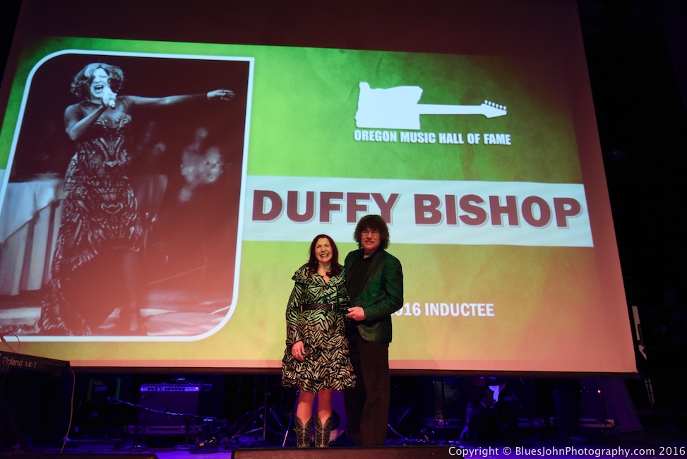 Duffy Bishop, Oregon Music Hall of Fame, Aladdin Theater, photo by John Alcala
