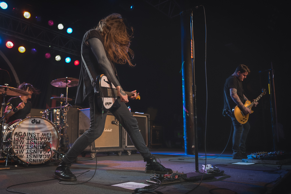 Against Me!, Roseland Theater, photo by Jeff Ryan