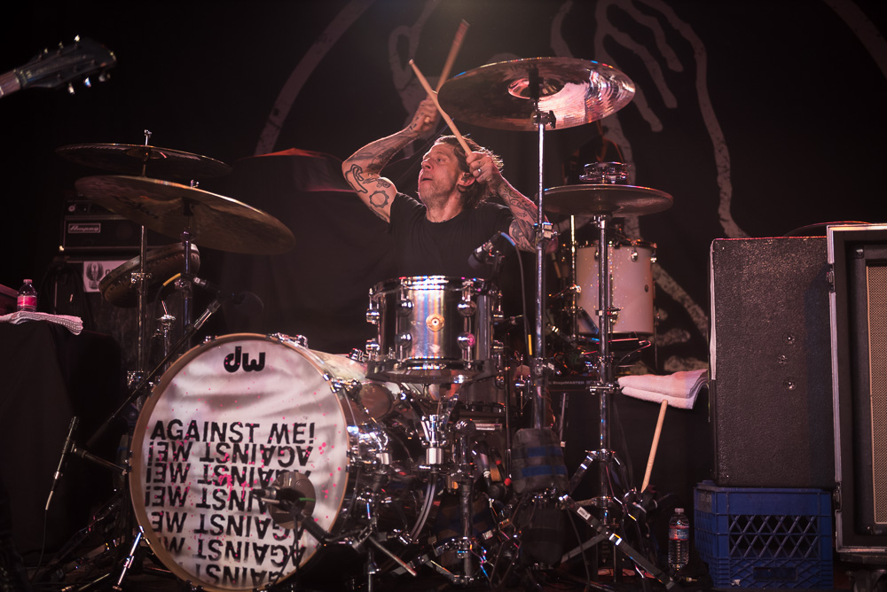 Against Me!, Roseland Theater, photo by Jeff Ryan