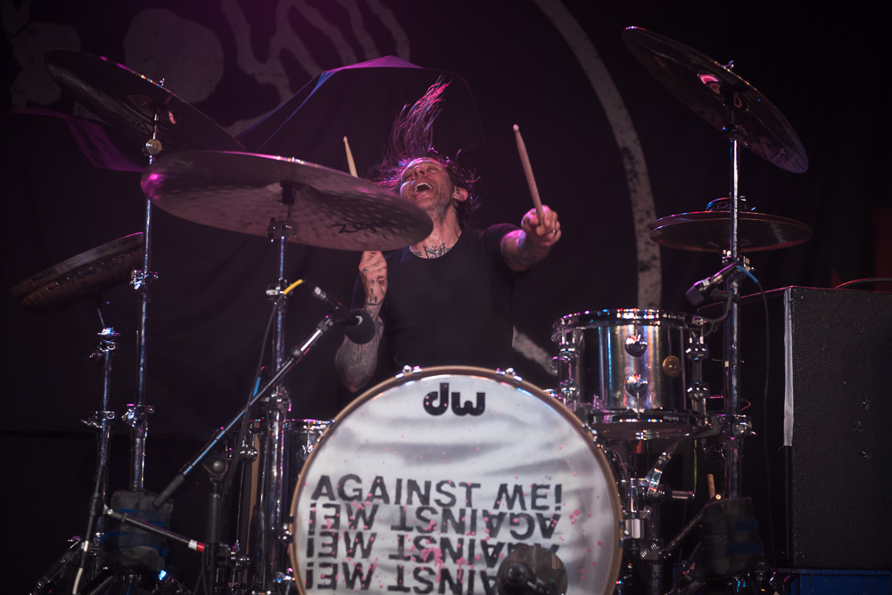 Against Me!, Roseland Theater, photo by Jeff Ryan