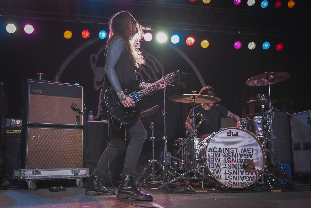 Against Me!, Roseland Theater, photo by Jeff Ryan