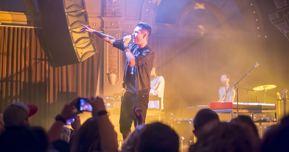 Bastille, Crystal Ballroom, 94.7 FM, photo by Jordan Sleeth