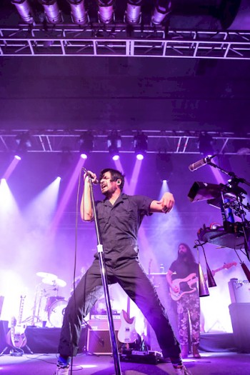 Young the Giant's Sameer Gadhia at the Roseland Theater—click to see more photos by Sydnie Kobza