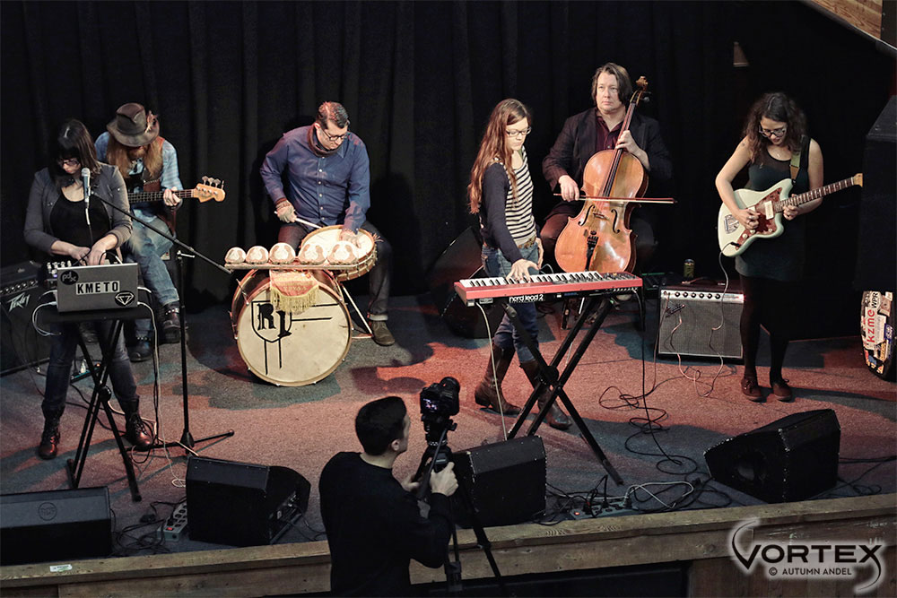 Vortex Music Magazine, Natasha Kmeto, Lewi Longmire, 1939 Ensemble, DJ Rescue, Cellotronik, Sallie Ford, Mississippi Studios, Vortex Music Magazine, v1creative, photo by Autumn Andel