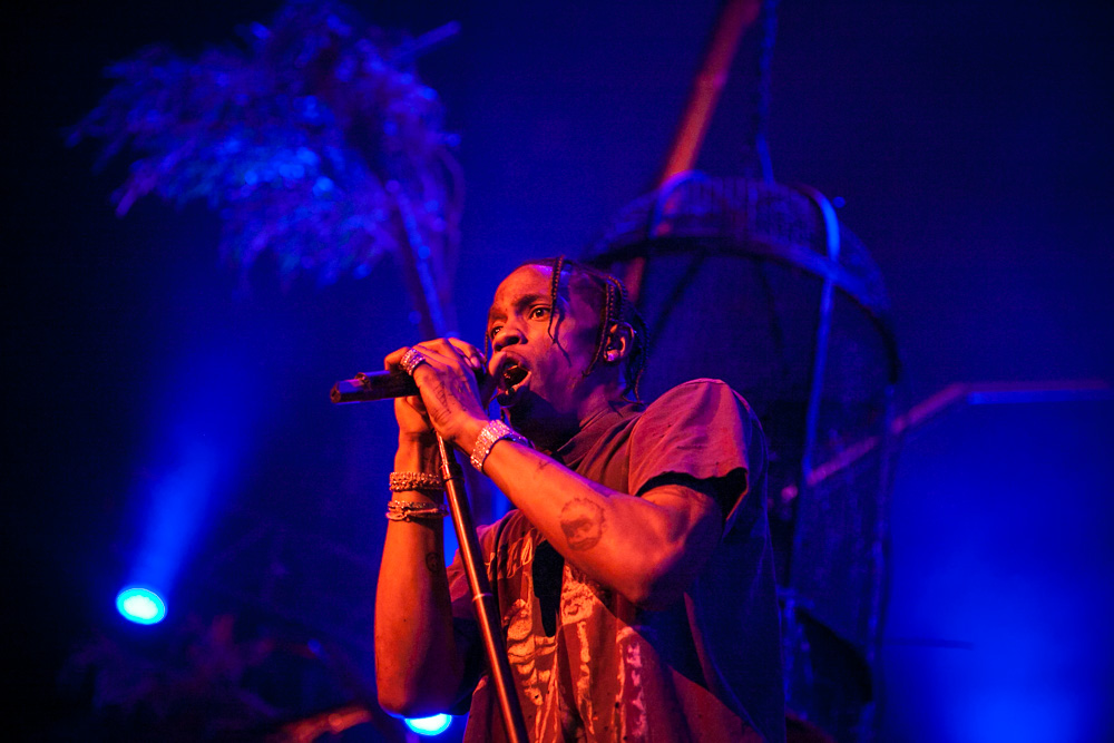 Travis Scott, Veterans Memorial Coliseum, Rose Quarter, photo by Tojo Andrianarivo