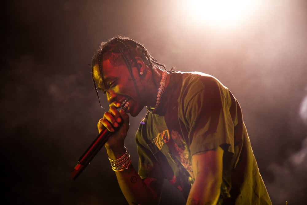 Travis Scott, Veterans Memorial Coliseum, Rose Quarter, photo by Tojo Andrianarivo
