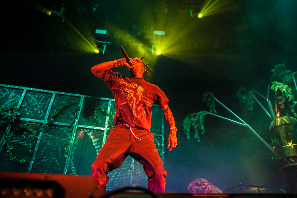 Travis Scott, Veterans Memorial Coliseum, Rose Quarter, photo by Tojo Andrianarivo