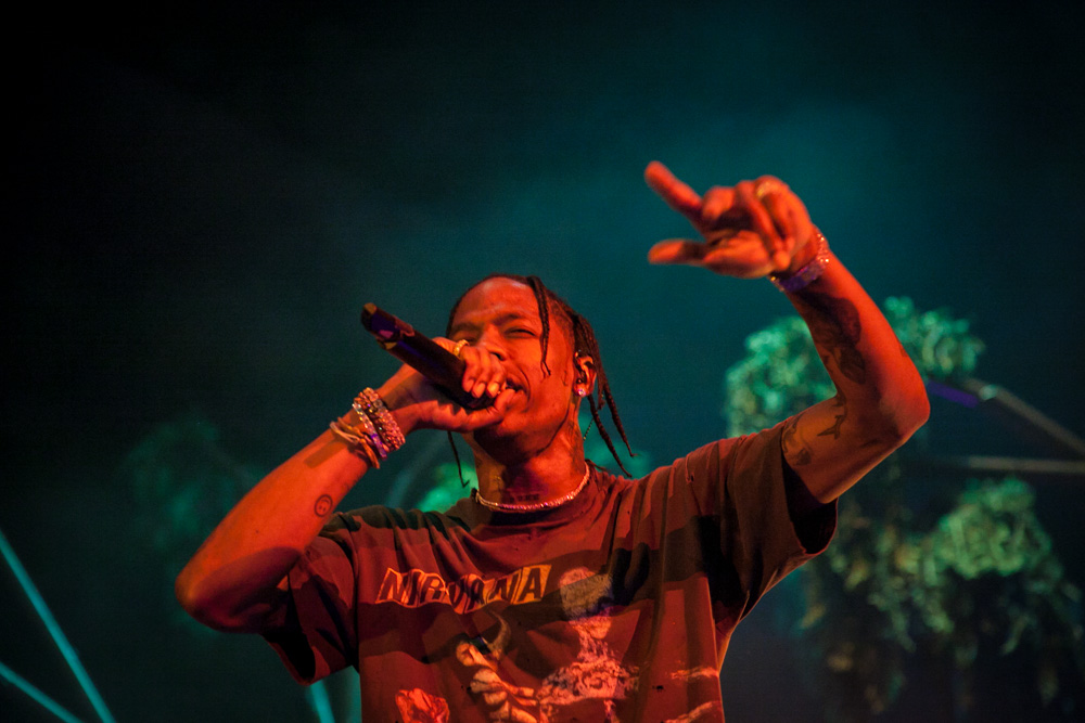 Travis Scott, Veterans Memorial Coliseum, Rose Quarter, photo by Tojo Andrianarivo