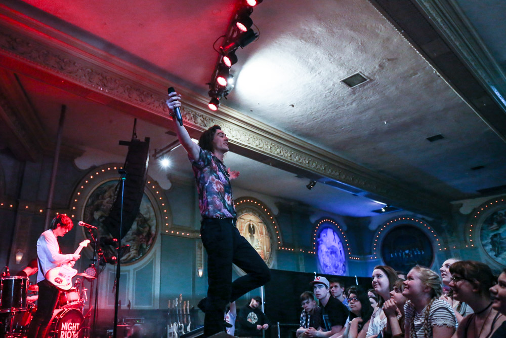 Night Riots, Crystal Ballroom, photo by Sydnie Kobza
