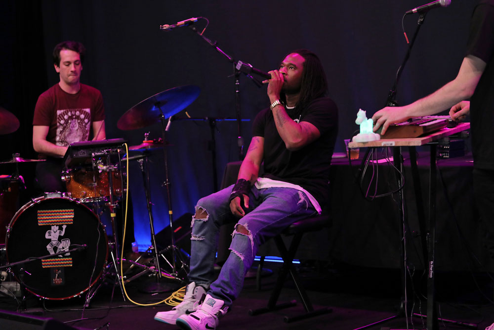 Korgy & Bass, Rasheed Jamal, Bloodworks Live Studio, Vortex Music Magazine, The Thesis, photo by Bennett Dewan