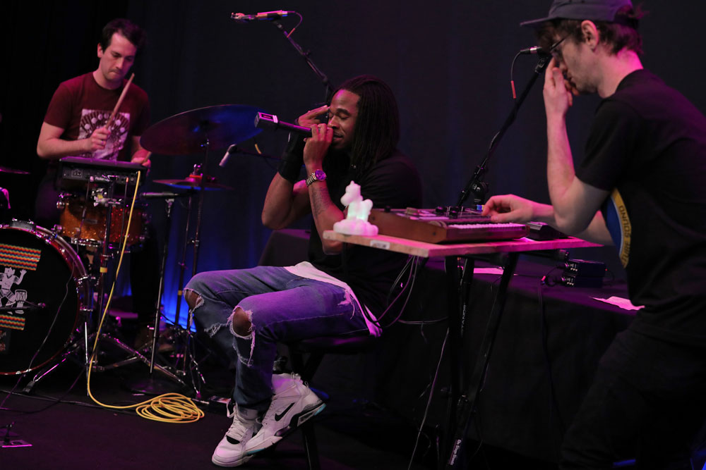 Korgy & Bass, Rasheed Jamal, Bloodworks Live Studio, Vortex Music Magazine, The Thesis, photo by Bennett Dewan