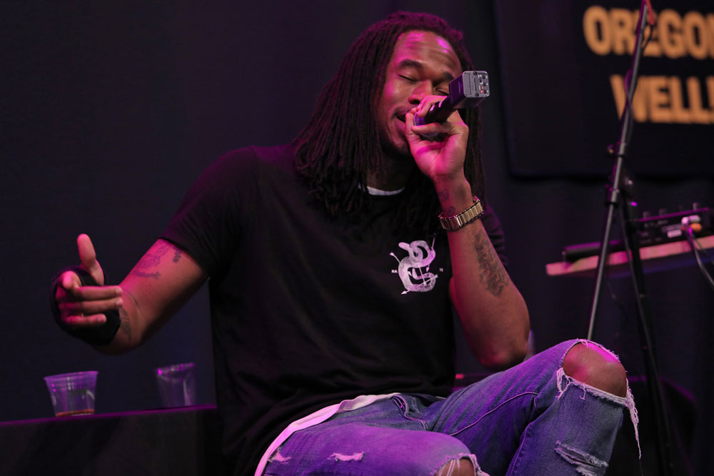 Korgy & Bass, Rasheed Jamal, Bloodworks Live Studio, Vortex Music Magazine, The Thesis, photo by Bennett Dewan