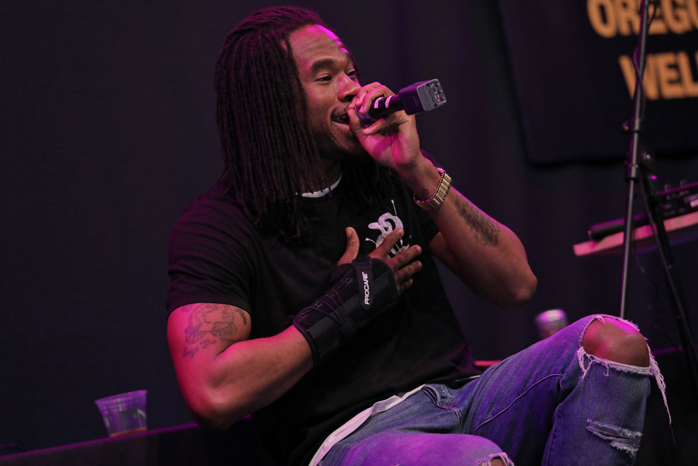 Korgy & Bass, Rasheed Jamal, Bloodworks Live Studio, Vortex Music Magazine, The Thesis, photo by Bennett Dewan