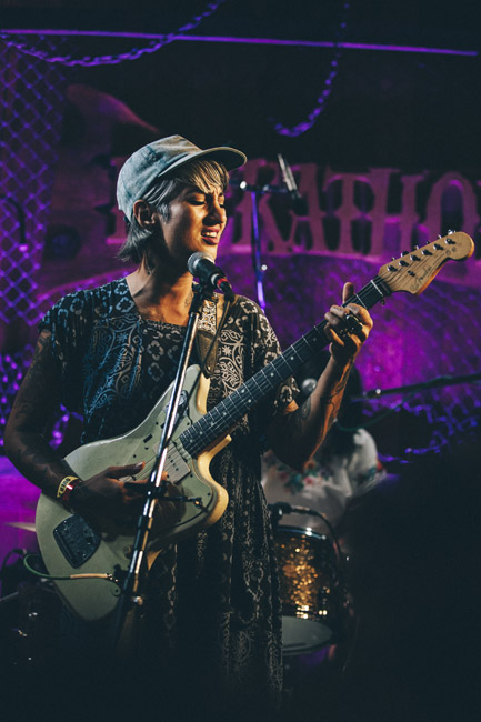 Luz Elena Mendoza, Y La Bamba, Pickathon, Pendarvis Farm, photo by Sam Gehrke