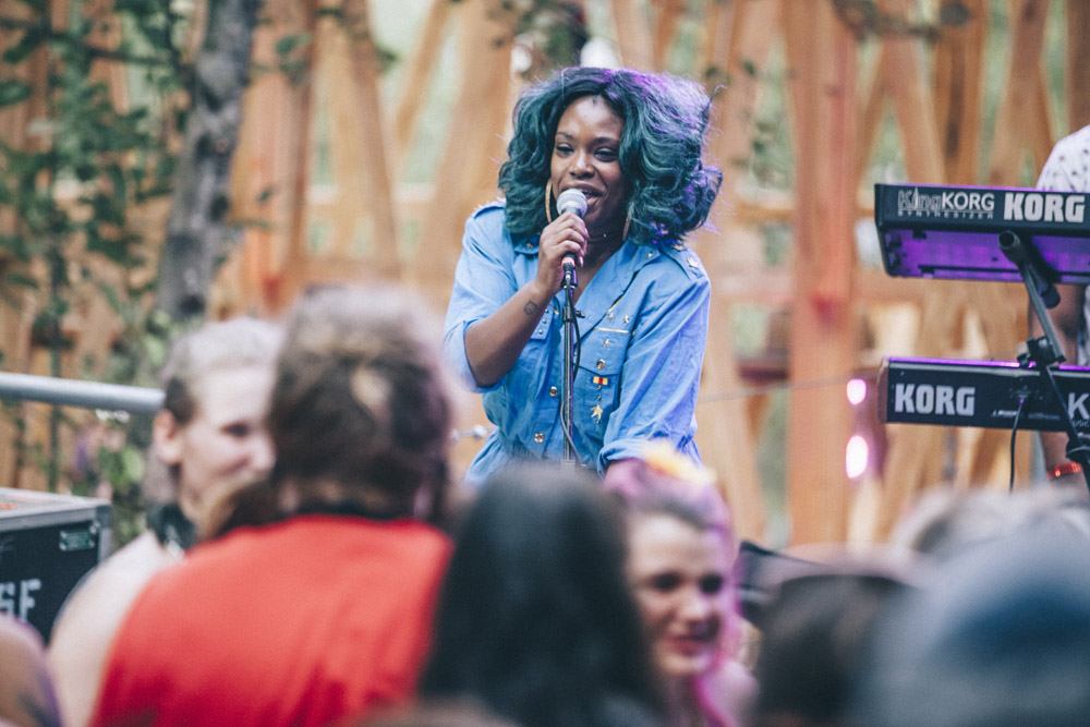 Tank and The Bangas, Pickathon, Pendarvis Farm, photo by Sam Gehrke