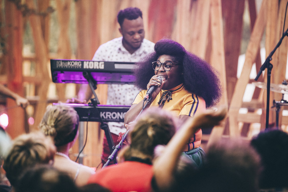 Tank and The Bangas, Pickathon, Pendarvis Farm, photo by Sam Gehrke