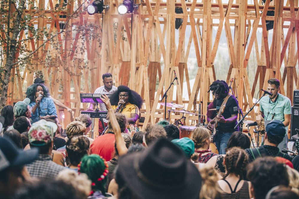 Tank and The Bangas, Pickathon, Pendarvis Farm, photo by Sam Gehrke