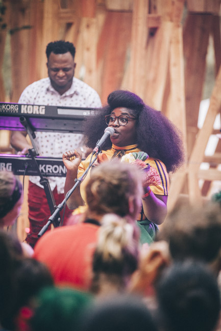 Tank and The Bangas, Pickathon, Pendarvis Farm, photo by Sam Gehrke