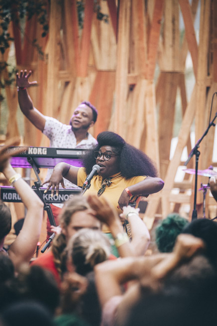 Tank and The Bangas, Pickathon, Pendarvis Farm, photo by Sam Gehrke