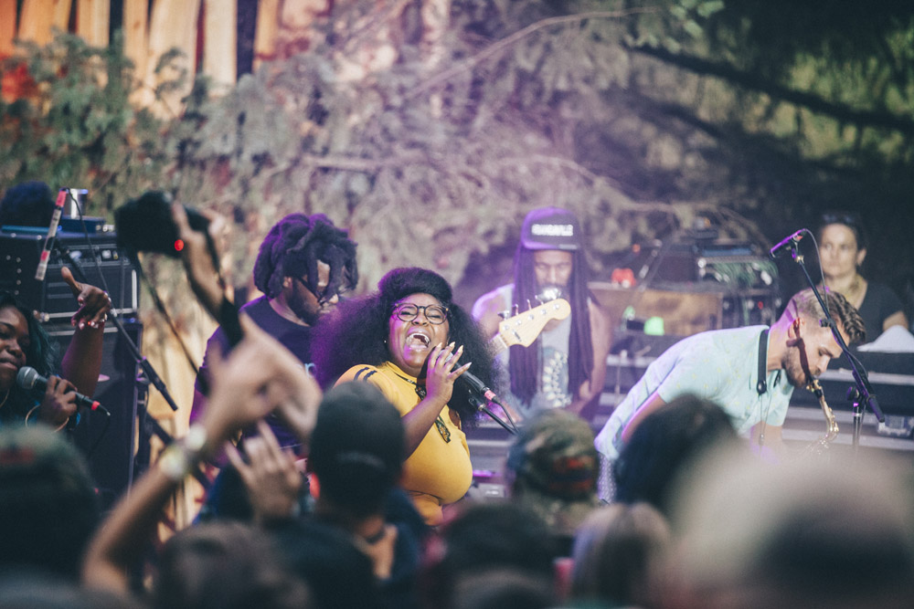 Tank and The Bangas, Pickathon, Pendarvis Farm, photo by Sam Gehrke
