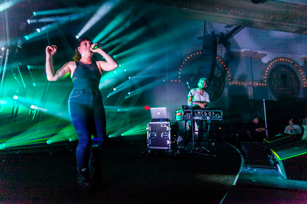 Sylvan Esso, Crystal Ballroom, photo by Tojo Andrianarivo